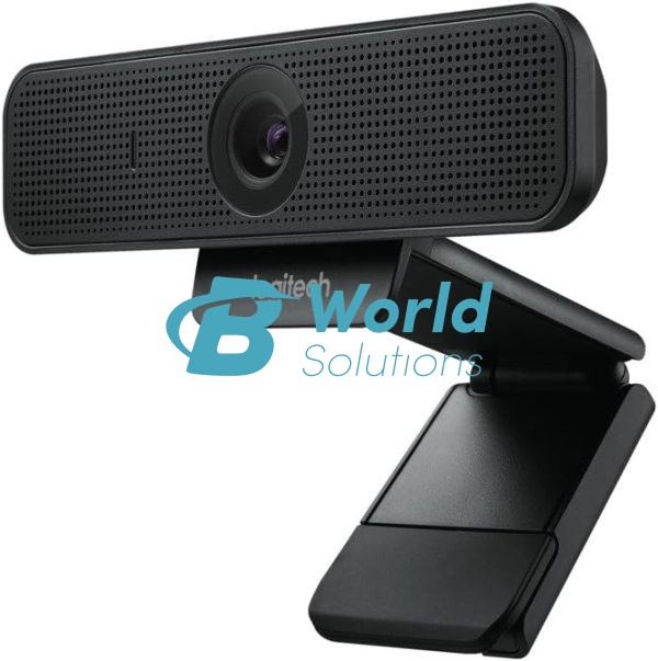 Logitech C925-E Webcam, HD 1080p/30fps Video Calling, Light Correction, Autofocus, Clear Audio, Privacy Shade, Works with Skype Business, WebEx, Lync, Cisco, PC/Mac/Laptop/Macbook - Black