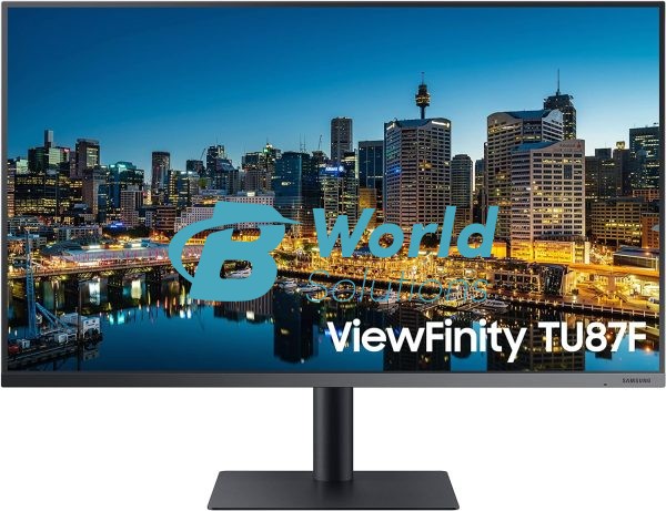 Samsung TU87F Series 32-Inch Viewfinity 4K UHD Pro Monitor, VA Panel, 60Hz, 5ms, HDR10, sRGB, HDMI, Dual 4K Display, Fully Adjustable Stand, Eye Saver Mode (LF32TU874VNXGO) Dark Blue GrayAa