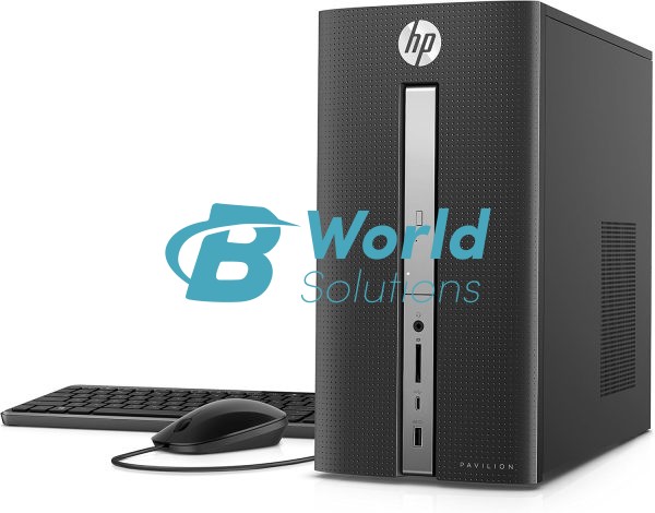 HP Pavilion Desktop Computer, Intel Core i5-7400, 8GB RAM, 1TB Hard Drive, Windows 10 (570-p020, Black)