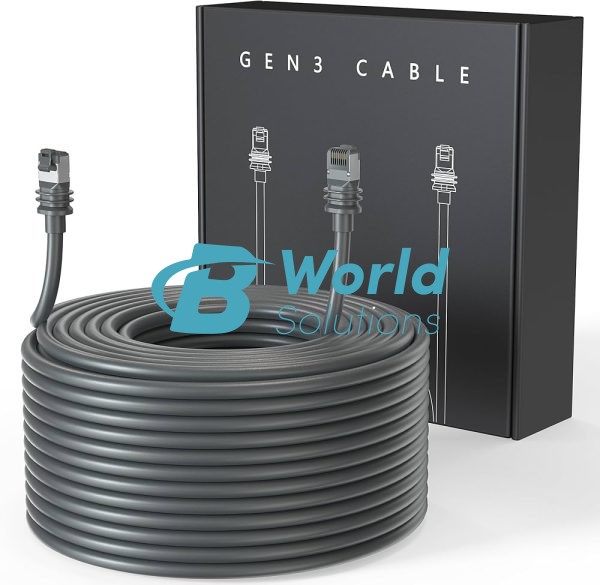 Standard 45M Cable for Starlink Gen 3 | Outdoor Cable | V3 Dish Compatible Only, Black