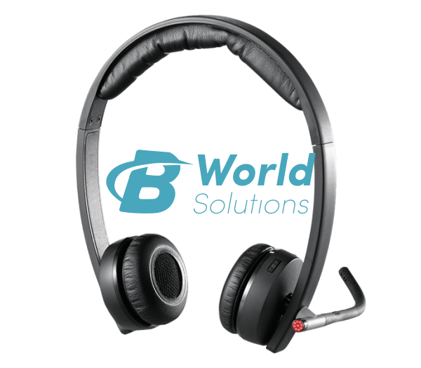 Logitech Wireless Headset H820e Single-Ear Mono Business Headset - Black