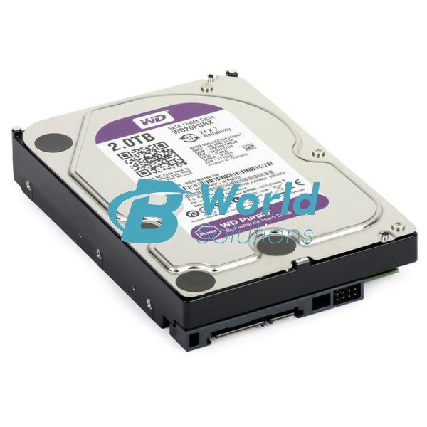 Western Digital 2TB WD Purple Surveillance Internal Hard Drive HDD - SATA 6 Gb/s, 256 MB Cache, 3.5"