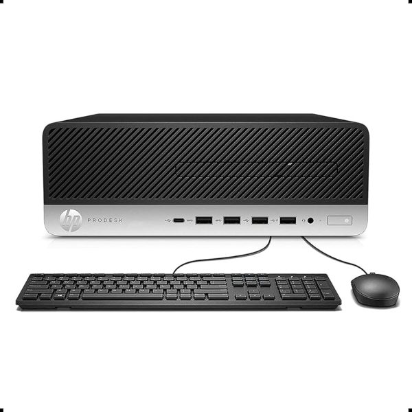 HP ProDesk 600 G4 SFF Desktop Computer, Intel Hexa Core i5-8500 3.0GHz, 16GB DDR4 RAM, 256GB PCIe SSD/500 gb hdd, Type-C, 2 Display Ports, Keyboard & Mouse, Black, Win 11 Pro (Renewed)