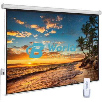 Auto Electric Projector Screen 300 x 300 cm ( 118 by 118 Inches)