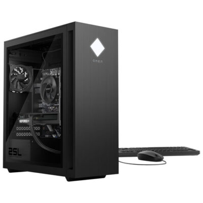 OMEN by HP 25L Gaming Tower PC  * Ryzen 7 5800X 3.8Ghz Turbo 4.7Ghz 16 CPU's * 32GB 512GB NVMe SSD 1TB HDD PSU 500W * GeForce RTX 3070 Ti 8GB Graphics