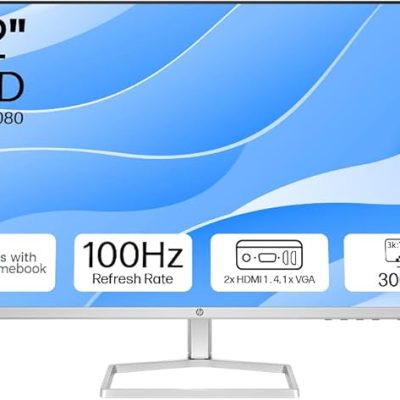 HP Series 5 31.5" FHD Monitor (532sf) - 100Hz Refresh Rate, 3000:1 CR, 99 percent sRGB Colour & 300 Nits - HDMI & VGA Ports - Low-Blue Light,