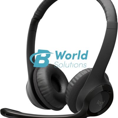 Logitech H390 Wired Headset for PC/Laptop, Stereo Headphones with Noise Cancelling Microphone, USB-A, in-Line Controls for Video Meetings, Music, Gaming and Beyond - Black
