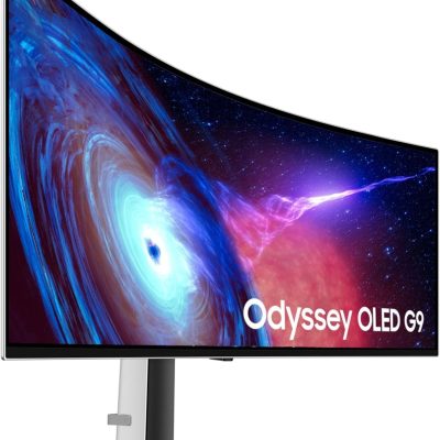 Samsung 49" Odyssey OLED (G93SC) Series Curved Gaming Monitor w QD-OLED, 240Hz, 0.03ms, Dual QHD,DisplayHDR True Black 400,AMD FreeSync Premium Pro,Height Adjustable Stand,3 Yr Warranty,