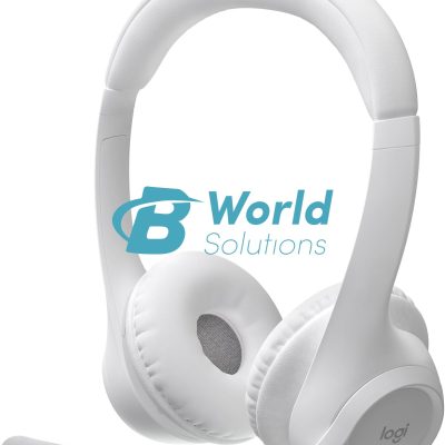 Logitech Zone 300 Wireless Bluetooth Headset with Noise-Canceling Microphone, Compatible with Windows, Mac, Chrome, Linux, iOS, iPadOS, Android – Off-White