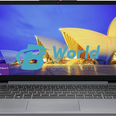 Lenovo IdeaPad 1i 14" HD Laptop, Intel Core i3-1215U Processor, 4GB RAM 256GB SSD, Fingerprint Reader, Webcam, WiFi, Bluetooth, Windows 11 Home, Gray