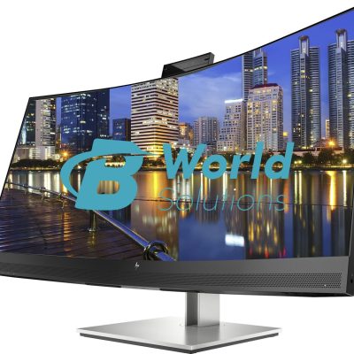 HP EliteDisplay E34m G4 34 inch Curved 2440 x 1440 2K WQHD LED-Backlit LCD Conferencing Monitor, USB-C, HDMI, USB Hub, DisplayPort, Camera, Built-in Speaker and Desk Mount Monitor Stand