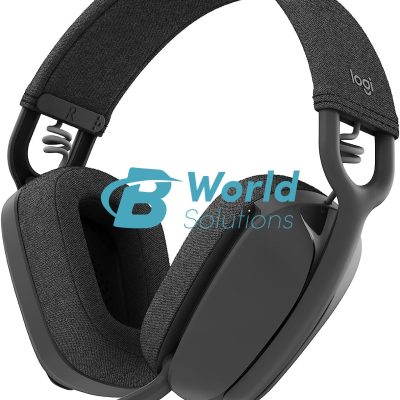 Logitech Zone Vibe 100 Lightweight Wireless Over Ear Headphones with Noise Canceling Microphone, Works with Teams, Mac/PC - Graphite