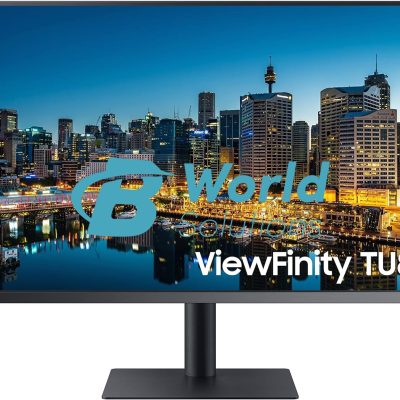 Samsung TU87F Series 32-Inch Viewfinity 4K UHD Pro Monitor, VA Panel, 60Hz, 5ms, HDR10, sRGB, HDMI, Dual 4K Display, Fully Adjustable Stand, Eye Saver Mode (LF32TU874VNXGO) Dark Blue GrayAa