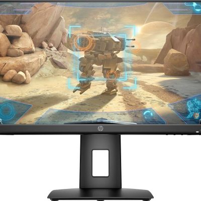 HP 24x  24"144Hz Full HD Gaming Monitor (1920 x 1080) NVIDIA G-Sync & AMD FreeSync compatible, 1ms Response time, built in speakers (1 DP, 1 HDMI), Black