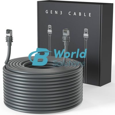Standard 45M Cable for Starlink Gen 3 | Outdoor Cable | V3 Dish Compatible Only, Black