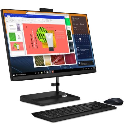 Lenovo IdeaCentre 3 All-in-One Intel Core i5 12th Gen 8GB RAM 512GB SSD 23.8 Inches FHD Display Desktop Computer White/Black