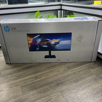 HP X34 1440p Console Gaming Monitor 34 Inch UWQHD IPS 165 Hz 1ms Ultrawide AMD Freesync Premium Anti-glare Height Adjustable VESA Mountable Eyesafe Certified for Computer Laptop PC, Black (Renewed)