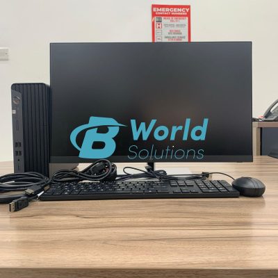 HP ProDesk 400 G7 Home & Business Mini Desktop (Intel i7-10700 8-Core, 8GB RAM, 128GB PCIe SSD + 1TB HDD (3.5), Intel UHD 630, HDMI, USB 3.2, Display Port, Win 10 Pro) Refurbished (ReneweD 2GB Radeon R730