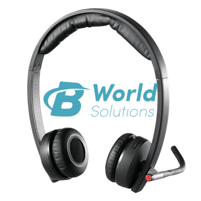 Logitech Wireless Headset H820e Single-Ear Mono Business Headset - Black
