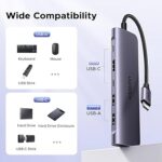 UGREEN 8 in 1 USB C 4K Docking Station - Dual Monitor, Triple Display with 2 HDMI, VGA, 2 USB A&C 3.2 Ports, 100W PD - Compatible for MacBook, Dell, HP, Lenovo, Surface