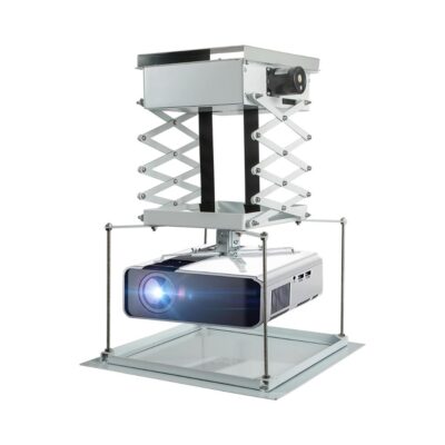 Electrical Motorized Lift With Remote Control Projector Stand 2 Meters