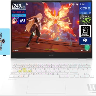 HP OMEN Transcend Gaming Laptop 16.0" 240 Hz IPS WQXGA (Intel 24-Core i7-14900HX, GeForce RTX 4060 8GB, 16GB DDR5, 1TB PCIe SSD, RGB KYB, 2 Thunderbolt 4, Win11Pro)