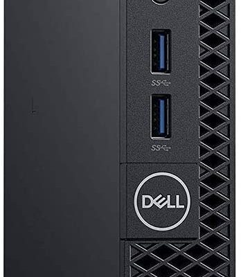Dell OptiPlex 3060 Micro PC with Intel Core i3-8100T 3.1 GHz Quad-core, 8GB RAM, 256GB SSD, WiFi, Windows 10 Pro 64-bit (Renewed)