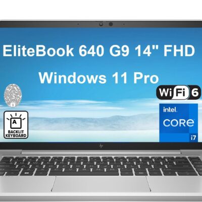 HP EliteBook 640 G9 14" FHD Business Laptop, 12th Gen Intel 10-Core i7-1255U,16GB DDR4 RAM, 512gb PCIe SSD, WiFi 6, Bluetooth 5.3, Backlit KB, Fingerprint Reader, Windows 11 Pro