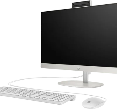 HP AIO 24-cr0123nh All-in-One PC Desktop Computer - Intel Core i5-1335U 13th Gen, 8GB RAM, 512GB SSD, 23.8" FHD, FreeDOS