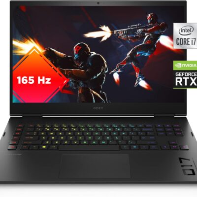 Omen 17 Gaming Laptop, NVIDIA GeForce RTX 3070, Intel Core i7-11800H, 16 GB RAM, 1000GB SSD, 17.3” Quad HD 165 Hz Display, Windows 10 Home, RGB Keyboard, Long Battery Life (17-ck0020nr, 2021)