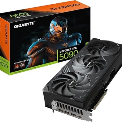 GIGABYTE GeForce RTX 5090 WINDFORCE OC 32G Graphics Card, WINDFORCE Cooling System, 32GB 512-bit GDDR7, GV-N5090WF3OC-32GD Video Card