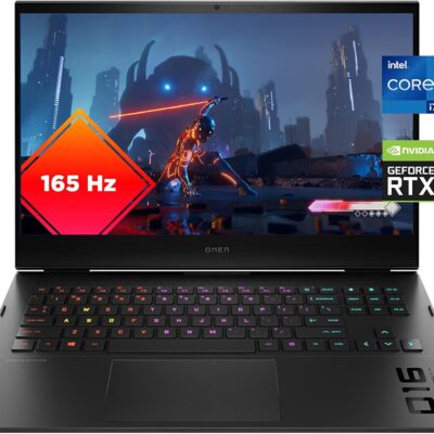 HP OMEN Laptop 16, 8 GB NVIDIA GeForce RTX 3070, 12th Gen Intel Core i7-12700H, 16 GB RAM, 512 GB SSD , Quad HD IPS Display, Windows 11 PRO, RGB Backlit Keyboard, Enhanced Thermals (16-b1020nr, 2022)