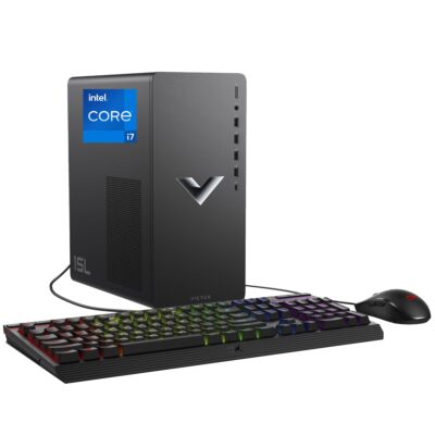 HP VICTUS 15L GAMING TOWER | INTEL CORE i7-12700F (12C/20T, UP TO 4.9GHZ) | 16GB DDR4-3200 RAM | 512GB PCIE NVME SSD + 1TB HDD | NVIDIA GEFORCE RTX 3060 12GB | WINDOWS 11 | GAMING KEYBOARD | PCIE GEN4 EXPANSION | USB-C & USB-A PORTS