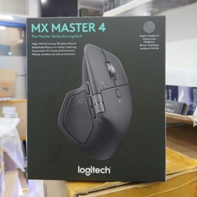 Logitech MX Master 4, Ergonomic Wireless Mouse with Advanced Performance Haptic Feedback, Ultra-Fast Scrolling, USB-C Charging, Bluetooth, Windows, MacOS - Graphite