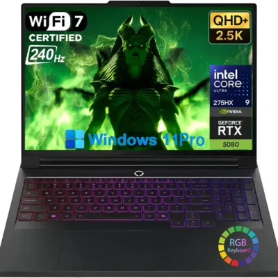 Lenovo Legion Pro 7 16IAX10H - Intel®️ Core Ultra 9 275HX (24C (8P + 16E) / 24T, Max Turbo up to 5.4GHz, 36MB) / AI-Powered Gaming PC / Integrated Intel®️ AI Boost, up to 13 TOPS / NVIDIA®️ GeForce RTX™️ 5070 Ti 12GB GDDR7, Boost Clock 2220MHz, TGP 140W, 992 AI TOPS /  32GB RAM DDR5-6400 / 2TB SSD M.2 / 1-year, Courier or Carry-in Warranty