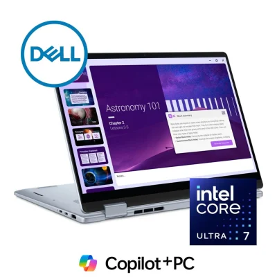 Dell 14 Plus 2-in-1 Laptop, 14" FHD+ Touch Display, Intel Core Ultra 7 256V Processor, 16GB RAM, 1TB SSD, Intel Arc Graphics, English Keyboard, Windows 11 Home, Ice Blue |