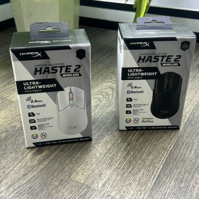 HyperX Pulsefire Haste 2 – Wireless Gaming Mouse- Ultra Lightweight, 61g, 100 Hour Battery Life, Dual Wireless Connectivity, Precision Sensor - Black