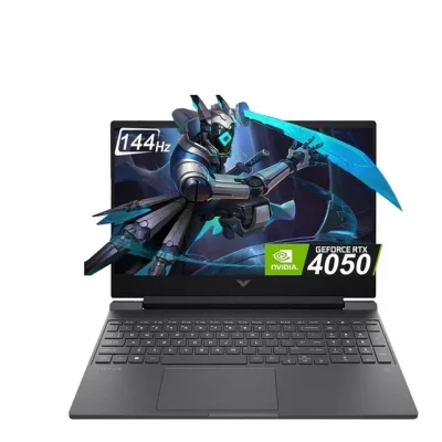 HP Victus 15-fa2104TX Intel Core i7 13th Gen Gaming Laptop (16GB, 512GB SSD, Windows 11 Home, 6GB Graphics, 15.6 inch 144 Hz IPS Full HD Display, NVIDIA GeForce RTX 4050, Mica Silver, 2.29 KG)