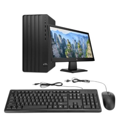 HP Pro Tower 290 G9 Desktop PC, Intel Core i5 14500, 8GB DDR4 3200, 512GB PCIe NVMe M.2 SSD, Free DOS, HP 125 Wired Keyboard & Mouse