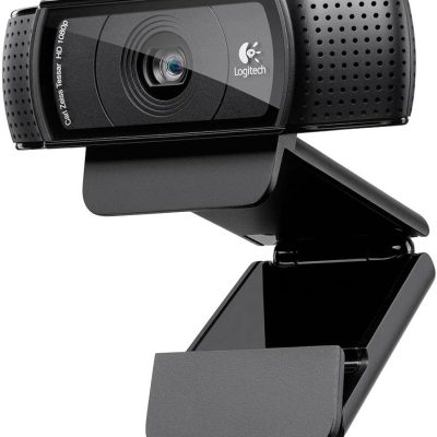 Logitech HD Pro Webcam C920, Widescreen Video Calling and Recording, 1080p Camera, Desktop or Laptop Webcam