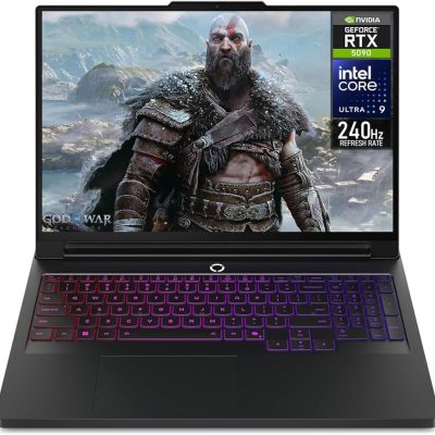Lenovo Legion Pro 7 16IAX10H Gaming Laptop, Intel 9-275HX, 32 GB DDR5 RAM, 1 TB PCIe SSD, 16" WQXGA (2560x1600), 16GB Nvidia G-Force RTX 5090, RGB Backlit Keyboard, W11 Pro, Eclipse Black + Traix Mousepad