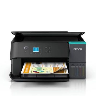 Epson EcoTank L4360: Cost-Effective, Wi-Fi, 3-in1, A4 Colour Duplex Printer with LCD Display, High Yield Ink Bottles included, Black (2026 Model)